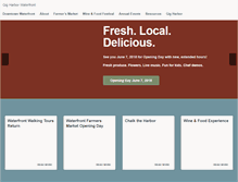 Tablet Screenshot of gigharborwaterfront.org